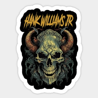 HANK WILLIAMS JR MERCH VTG Sticker